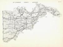 St. Charles County, Culvre, Dardenne, Callaway, Femme, Osage, St. Charles, Portage, Des Sioux, Missouri State Atlas 1940c